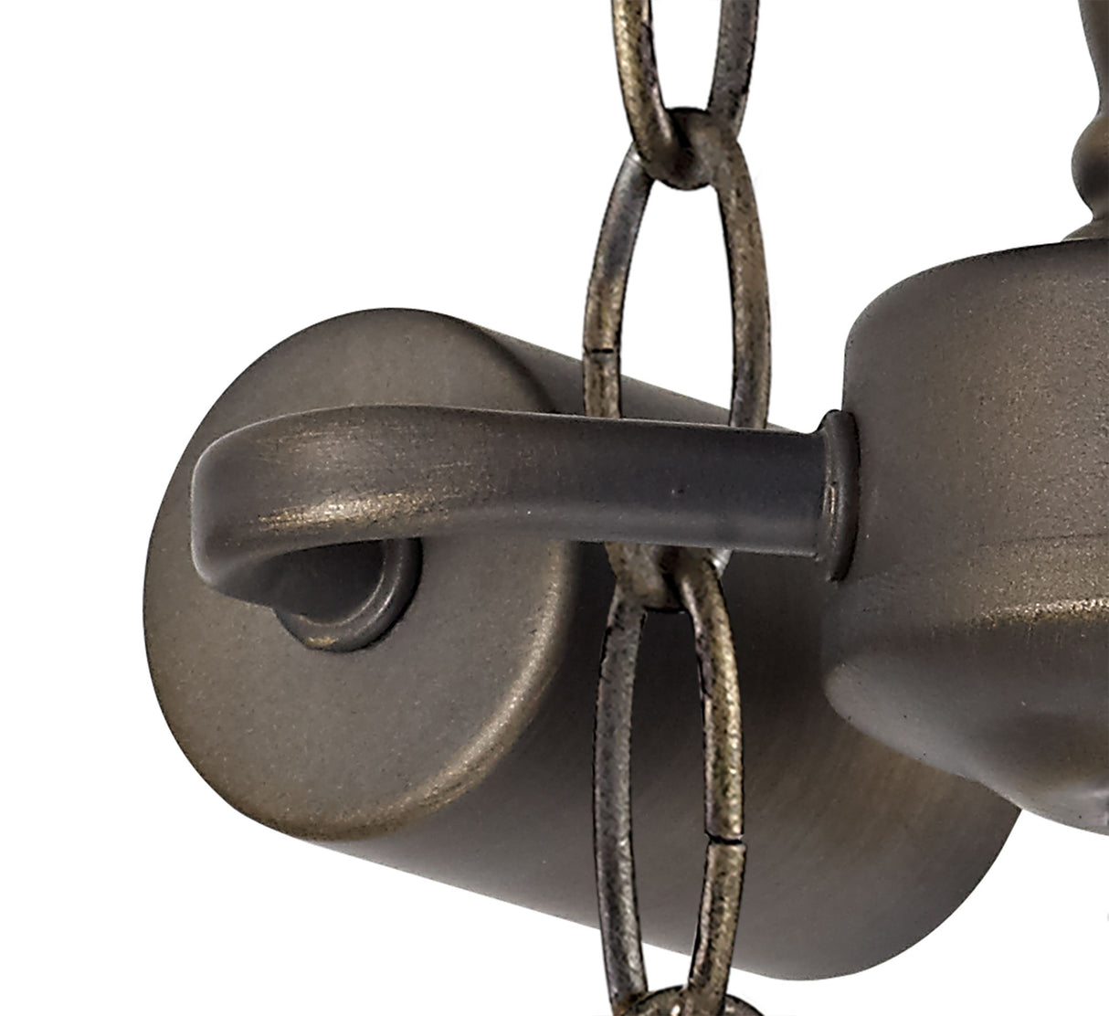 Park Semi Ceiling Kit, 2 x E27, Aged Antique Brass