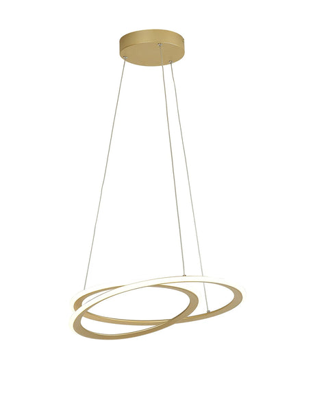 Porterfield Pendant, 40W LED, 3000K, 3 Step Dimming, Sand Gold