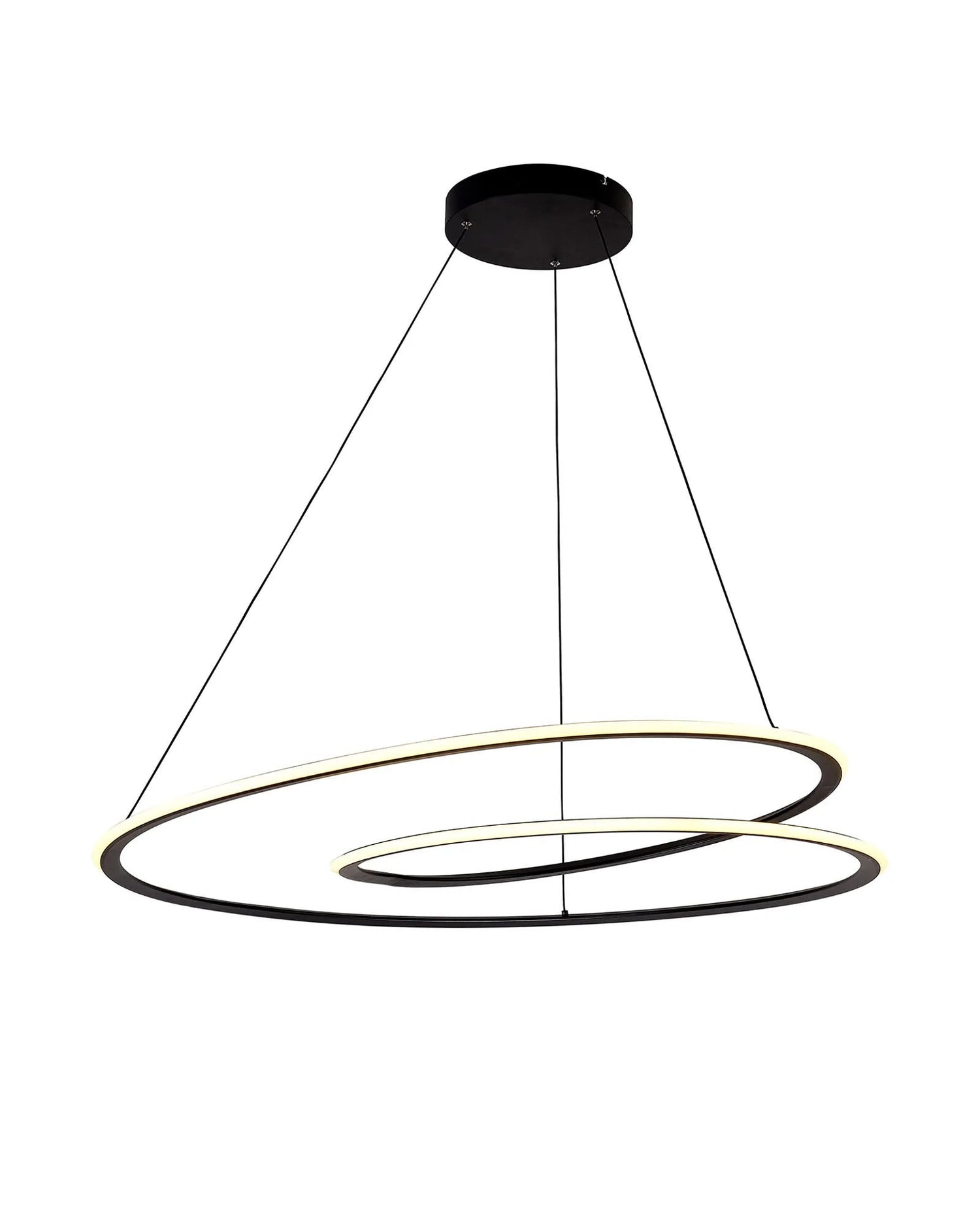 Porterfield Pendant, 60W LED, 2700-6000K, Tuneable Remote Control, Sand Black