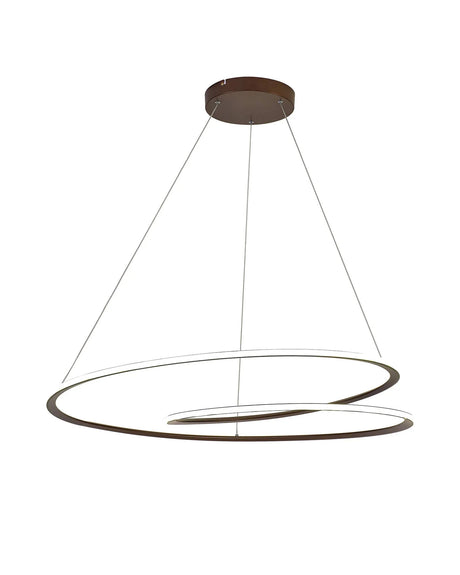 Porterfield Pendant, 60W LED, 2700-6000K, Tuneable Remote Control, Brown Oxide