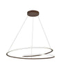Porterfield Pendant, 60W LED, 2700-6000K, Tuneable Remote Control, Brown Oxide