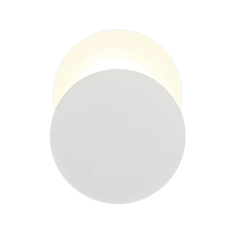 Proctor Magnetic Base Wall Lamp, 12W LED 3000K 20/19cm Round Bottom Offset, Sand White/Acrylic Frosted Diffuser