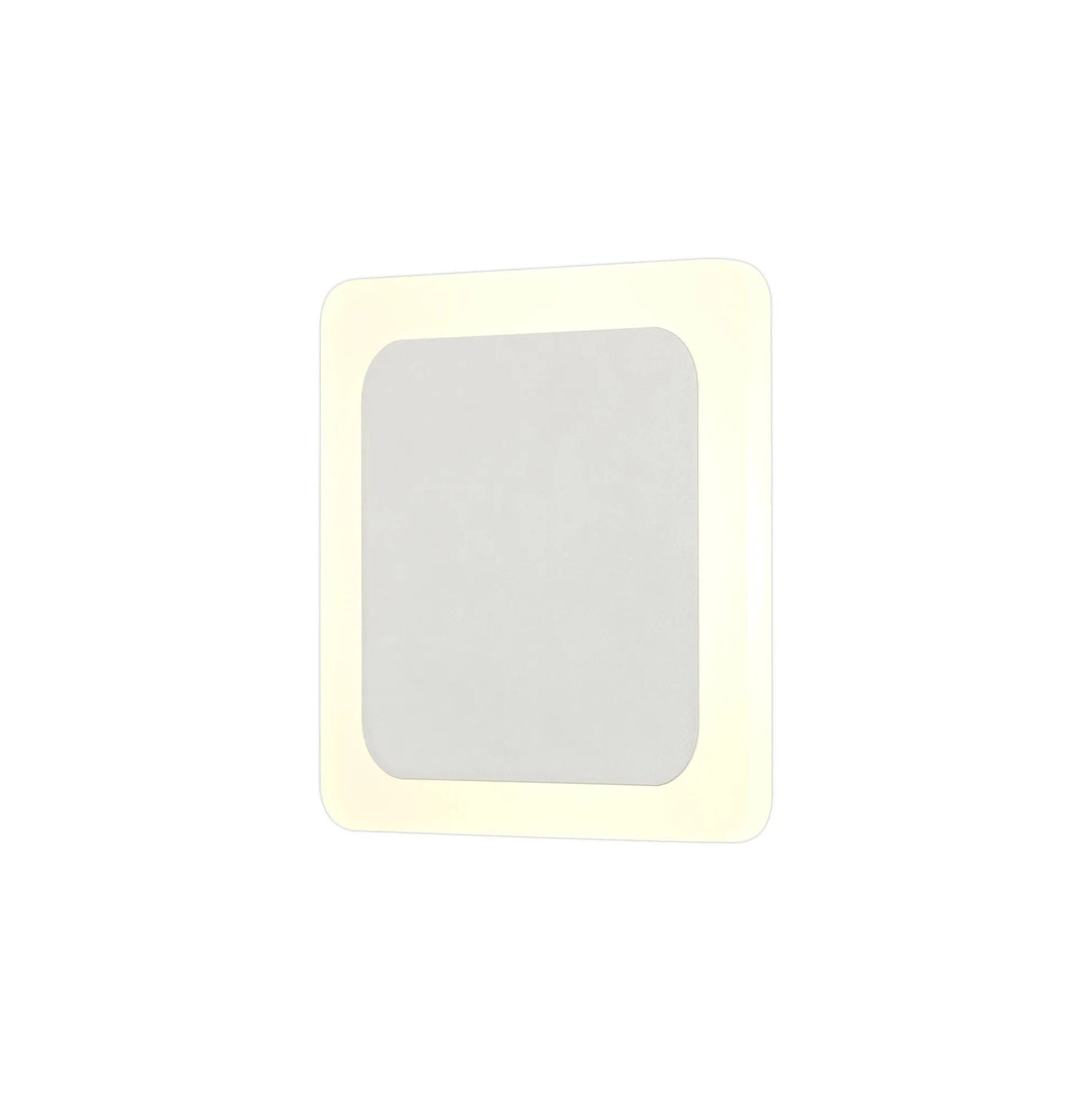 Proctor Magnetic Base Wall Lamp, 12W LED 3000K 15/19cm Square Centre, Sand White/Acrylic Frosted Diffuser