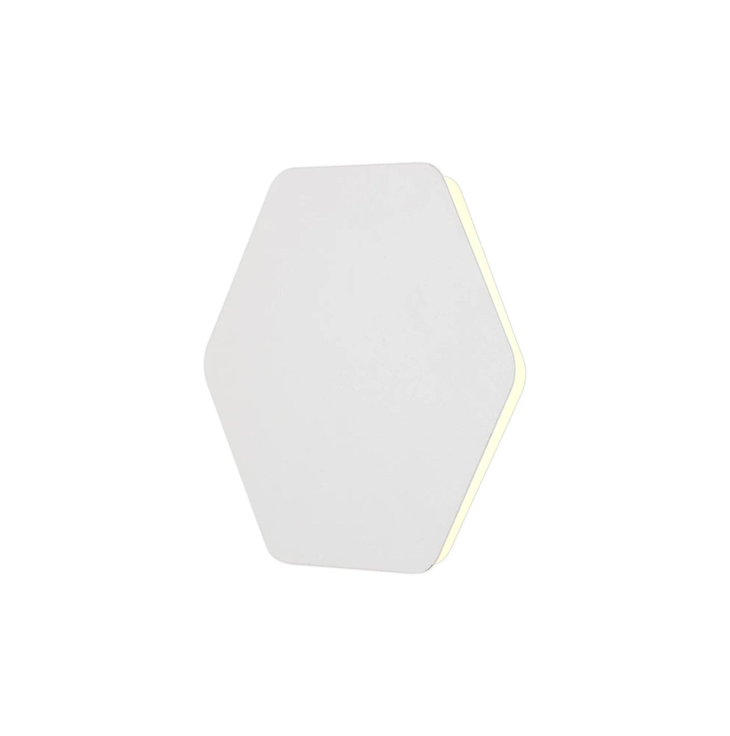 Proctor Magnetic Base Wall Lamp, 12W LED 3000K 20/19cm Horizontal Hexagonal Centre, Sand White/Acrylic Frosted Diffuser