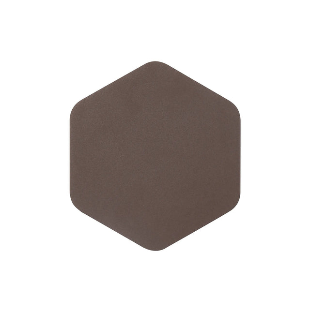 Proctor Magnetic Base Wall Lamp, 12W LED 3000K 20cm Vertical Hexagonal, Coffee