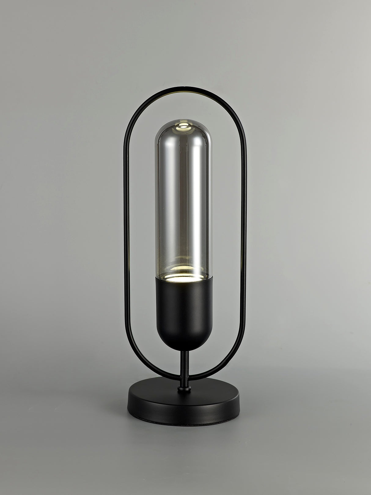 Rae Table Lamp, 1 x 7W LED, 4000K, 790lm, Black/Smoked, 3yrs Warranty