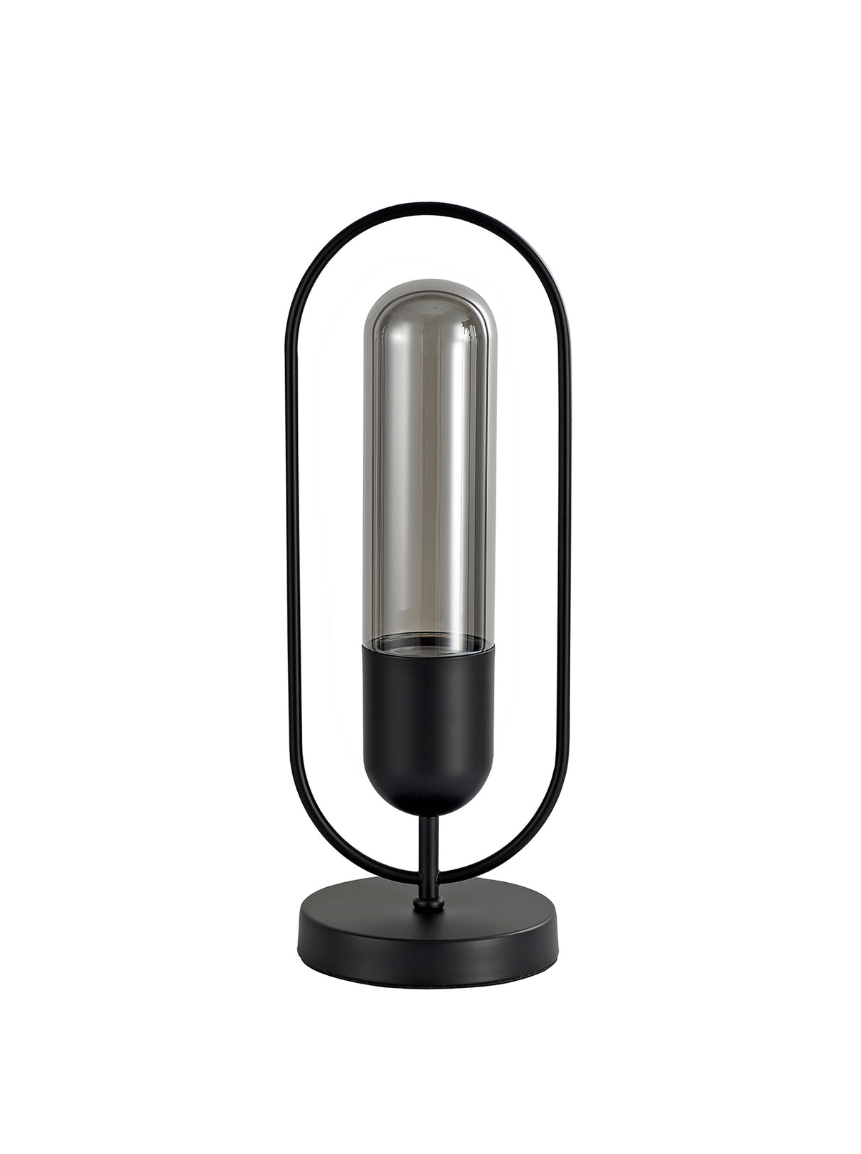 Rae Table Lamp, 1 x 7W LED, 4000K, 790lm, Black/Smoked, 3yrs Warranty