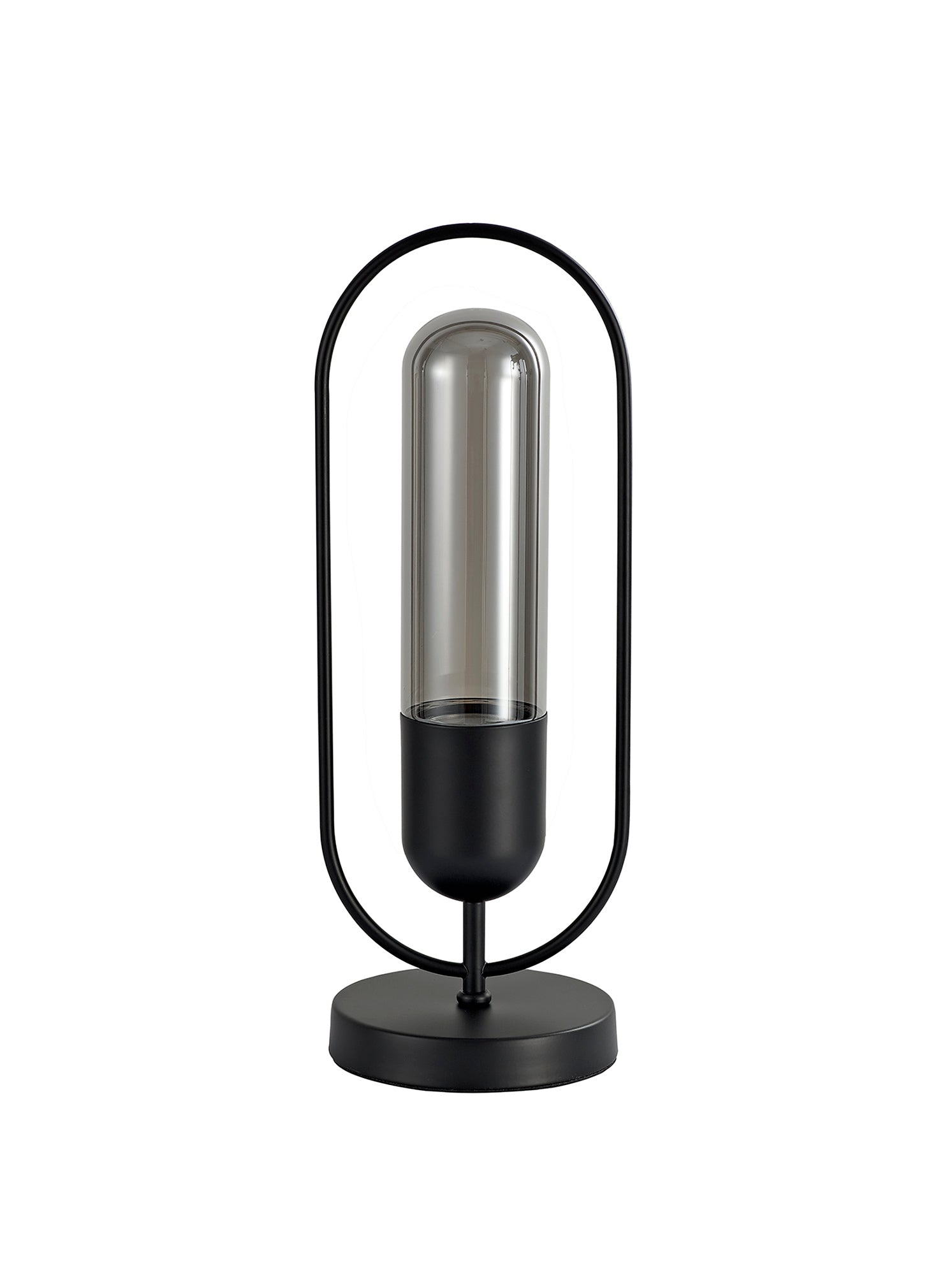 Rae Table Lamp, 1 x 7W LED, 4000K, 790lm, Black/Smoked, 3yrs Warranty