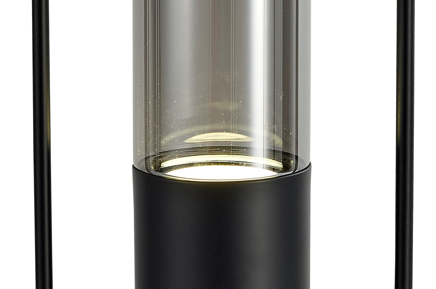 Rae Table Lamp, 1 x 7W LED, 4000K, 790lm, Black/Smoked, 3yrs Warranty