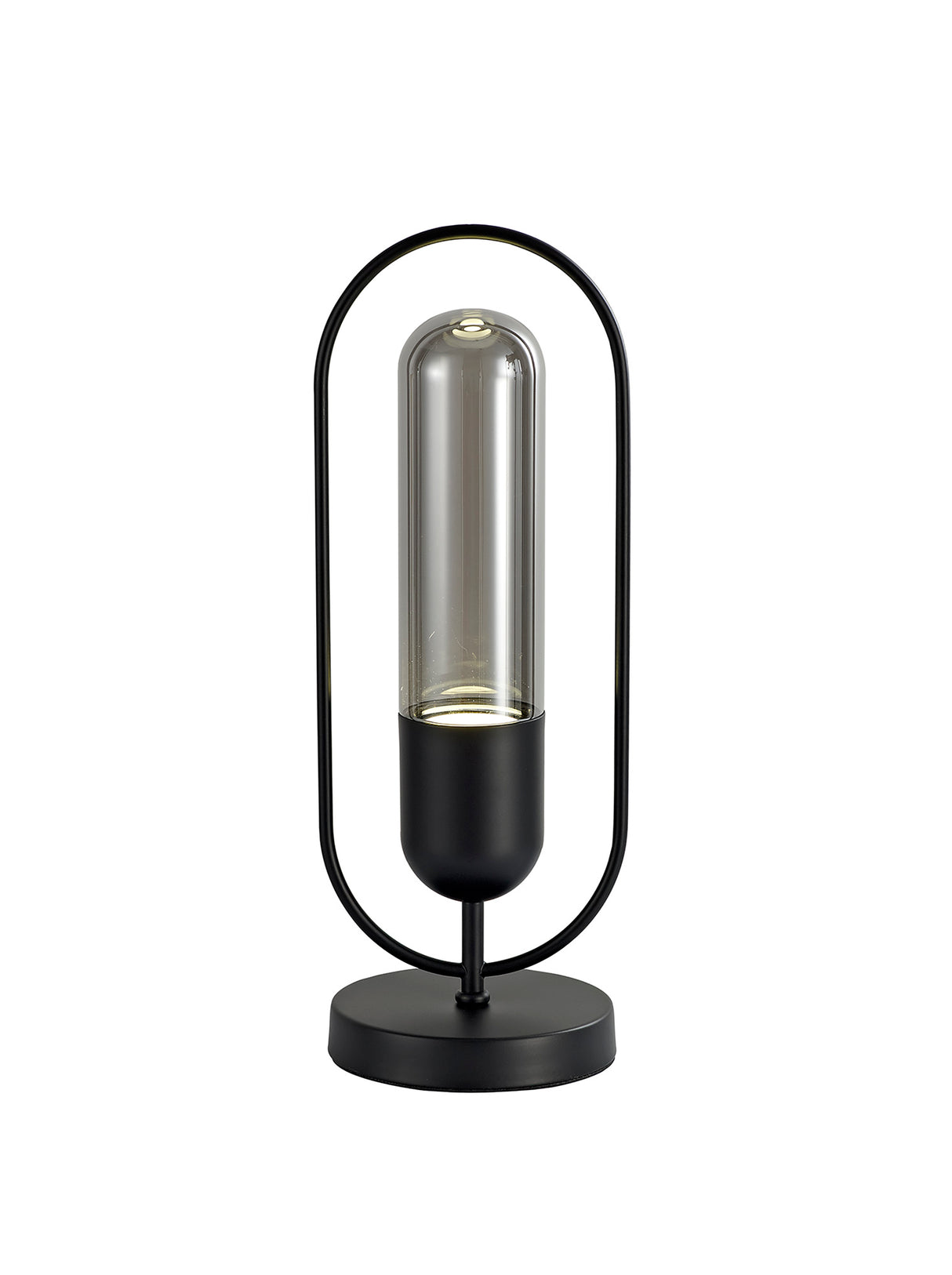Rae Table Lamp, 1 x 7W LED, 4000K, 790lm, Black/Smoked, 3yrs Warranty