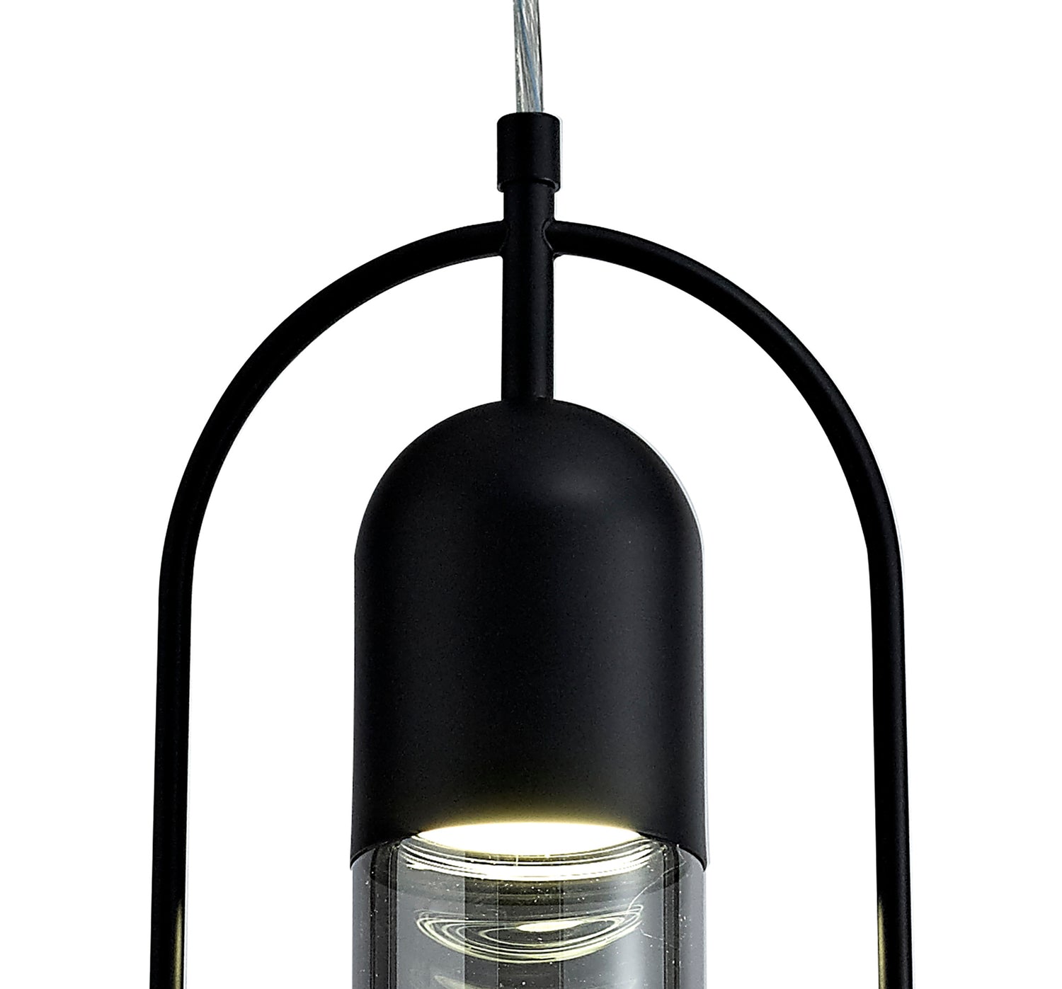 Rae Pendant, 1 x 7W LED, 4000K, 790lm, Black/Smoked, 3yrs Warranty
