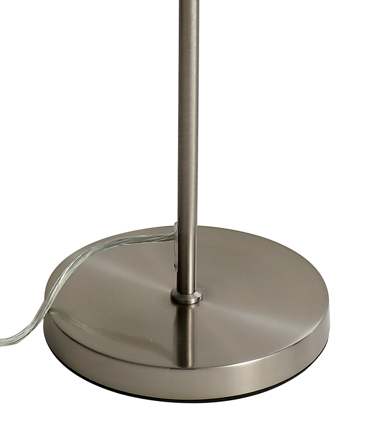 Rae Floor Lamp, 1 x 7W LED, 4000K, 790lm, Satin Nickel/Clear, 3yrs Warranty