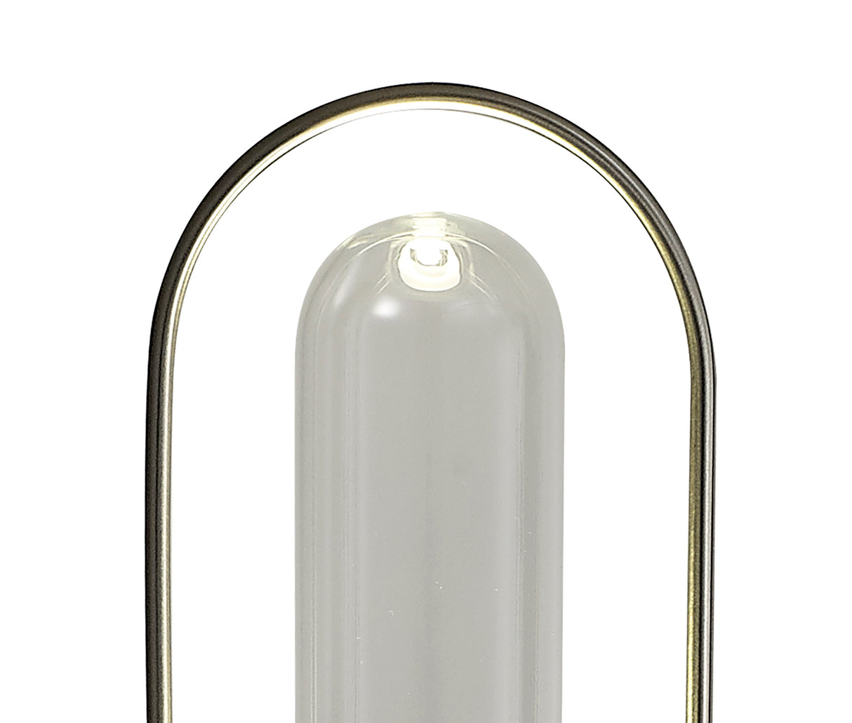 Rae Floor Lamp, 1 x 7W LED, 4000K, 790lm, Satin Nickel/Clear, 3yrs Warranty