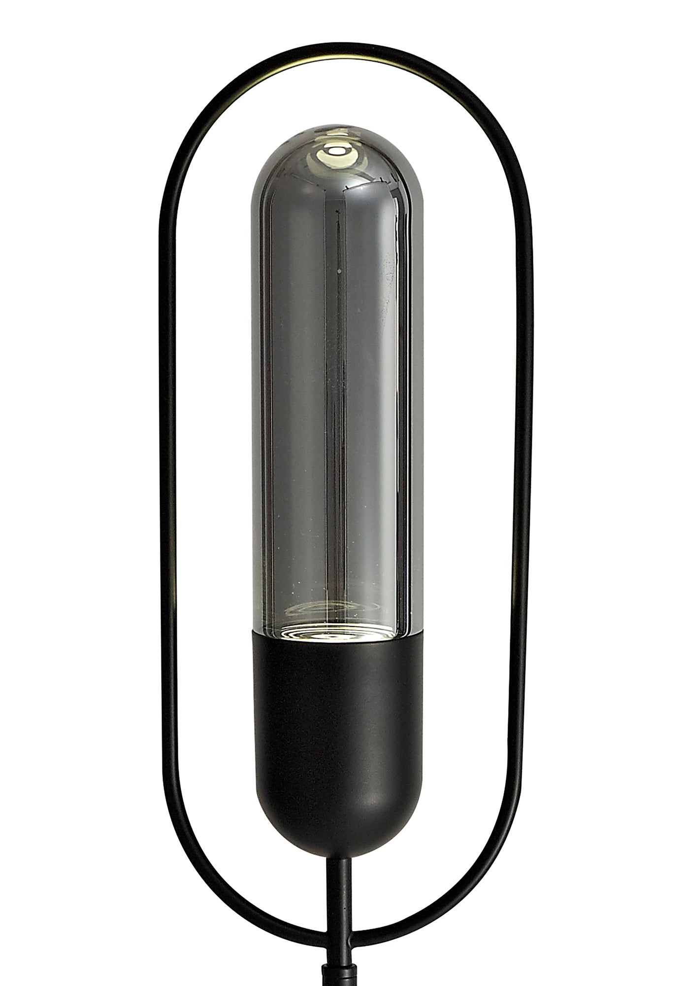 Rae Floor Lamp, 1 x 7W LED, 4000K, 790lm, Black/Smoked, 3yrs Warranty