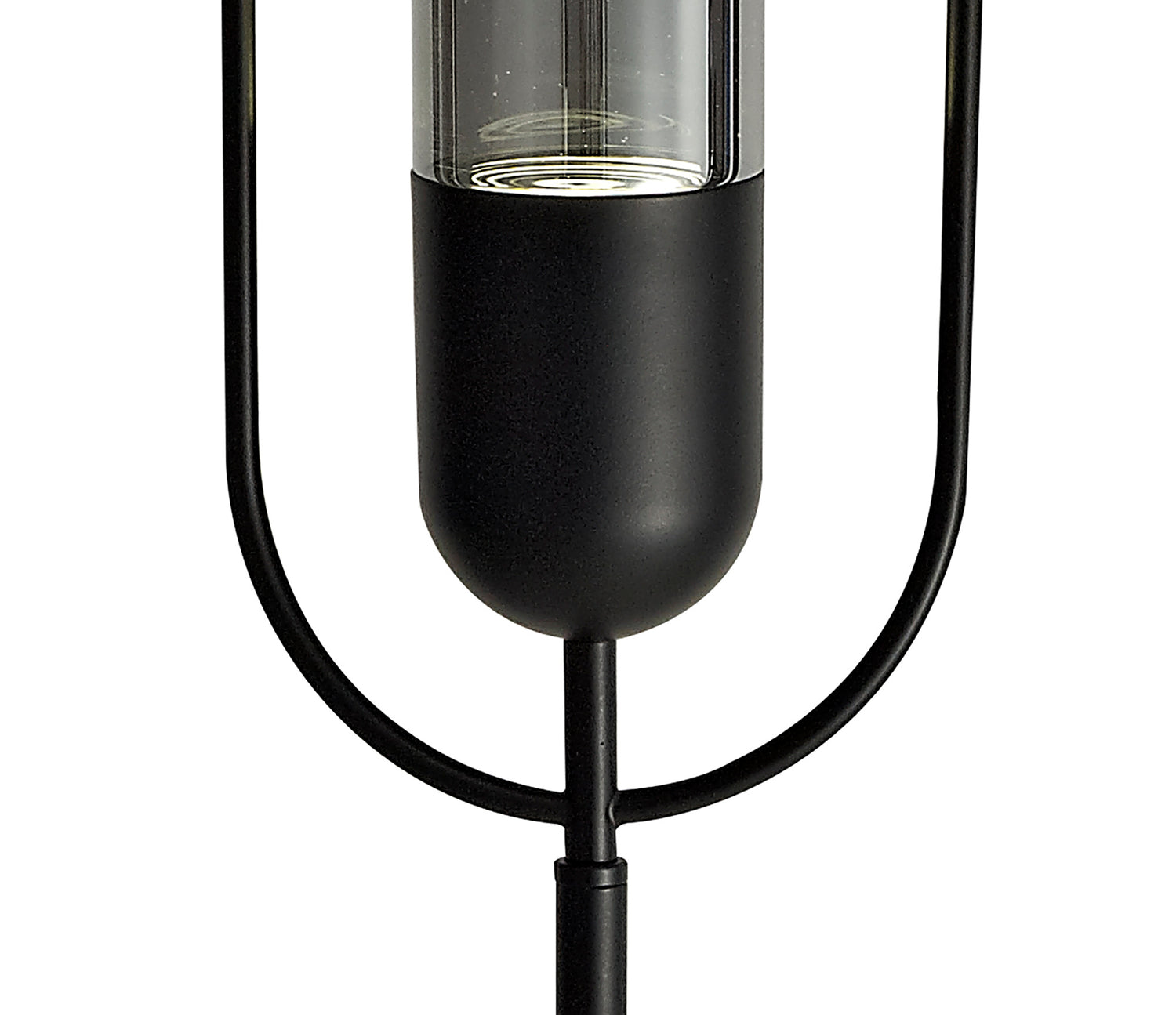 Rae Floor Lamp, 1 x 7W LED, 4000K, 790lm, Black/Smoked, 3yrs Warranty