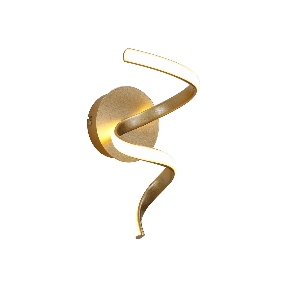 Rigg Spiral Wall Light, 10W LED, 3000K, Champagne Gold