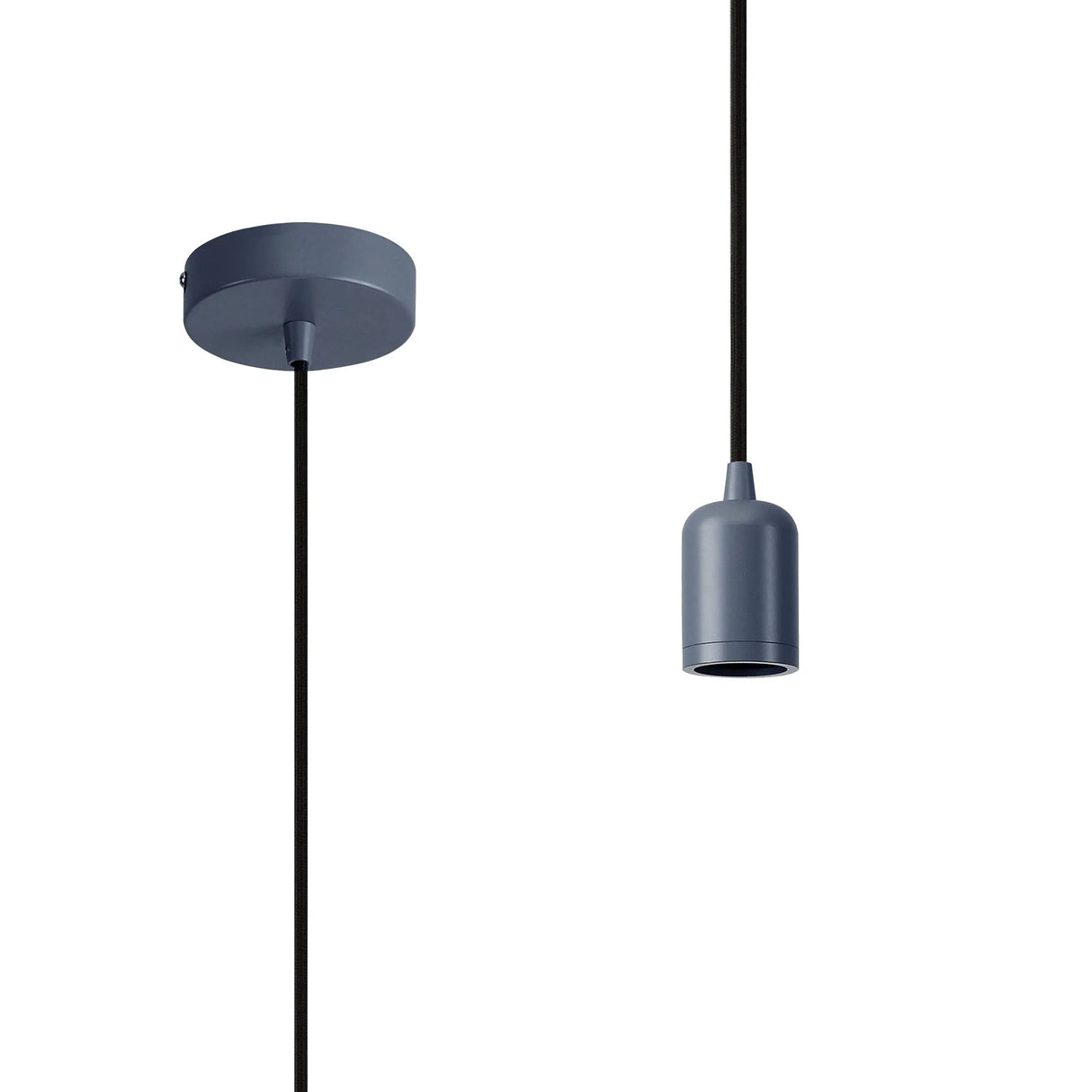 Robson 1m 1 Light Pendant Cool Grey, E27 Max 60W