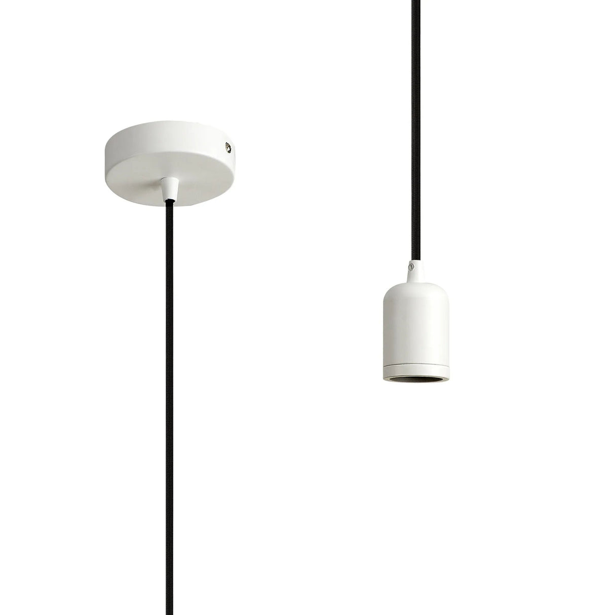 Robson 1m 1 Light Pendant White, E27 Max 60W