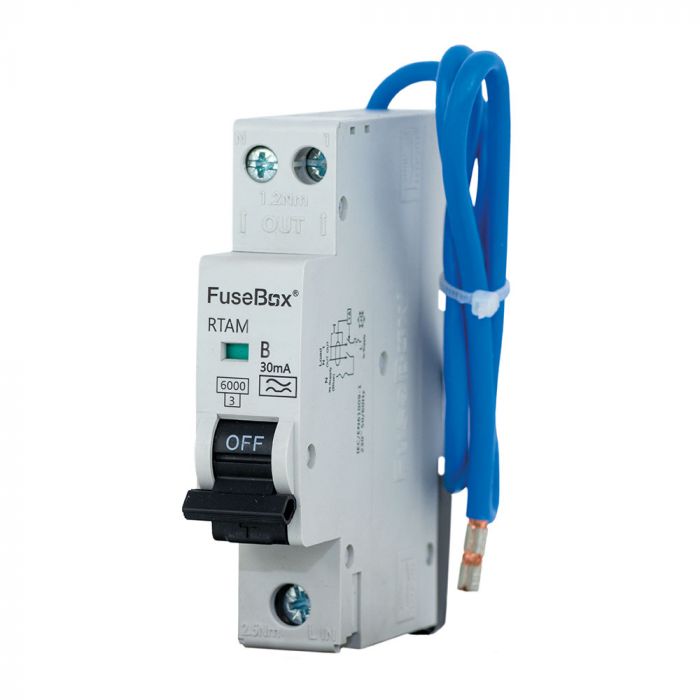 FuseBox RTAMB RCBO - Mini B 2P 30mA 6kA Type A