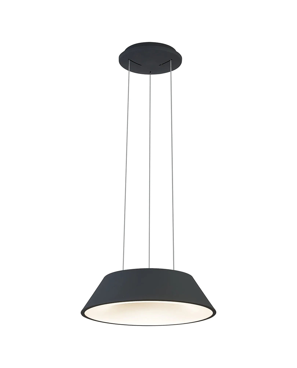 Sillett 45cm Pendant, 1 x 40W LED, 2700-5000K, Tuneable Remote Control, Anthracite