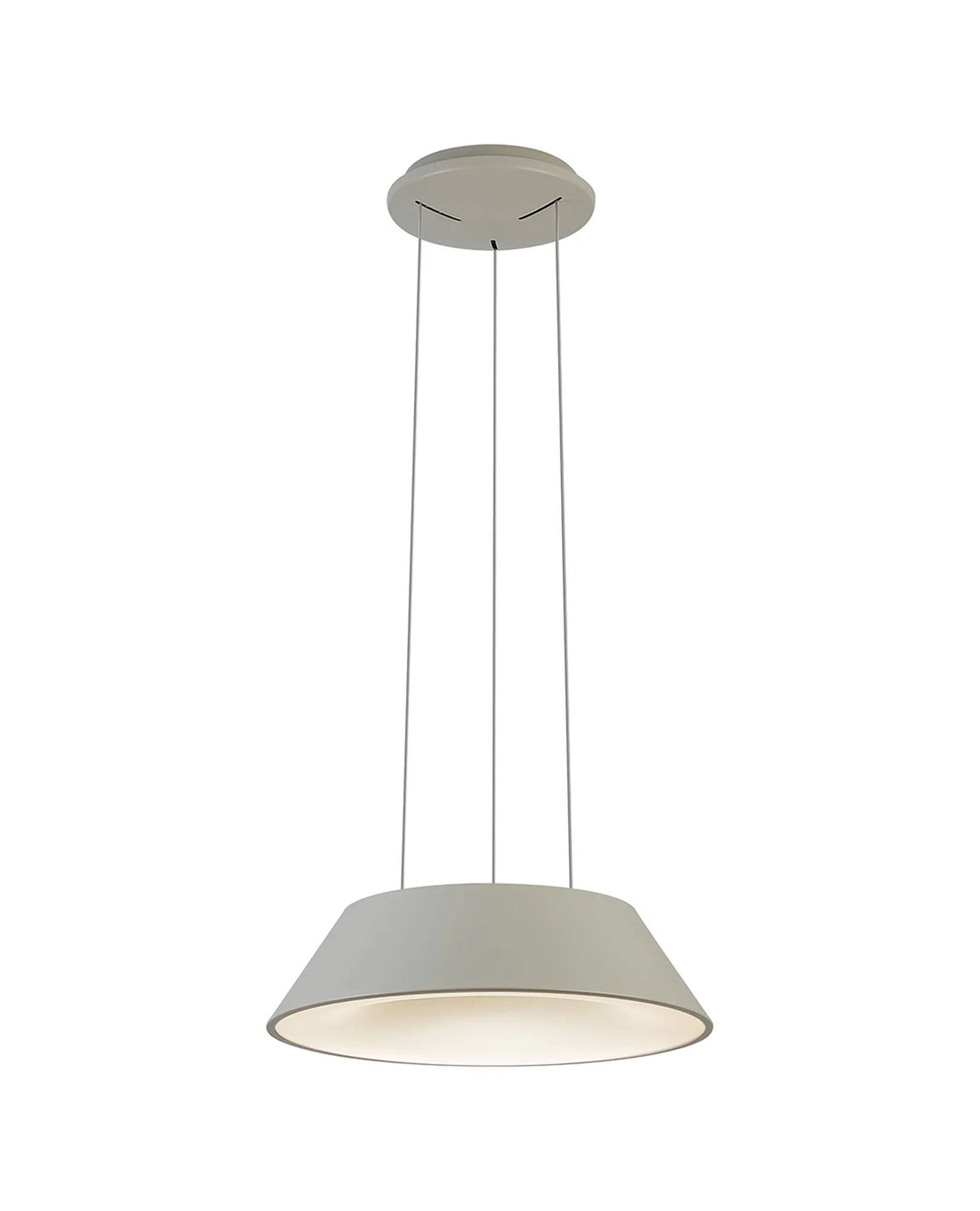 Sillett 45cm Pendant, 1 x 40W LED, 2700-5000K, Tuneable Remote Control, Beige Stone