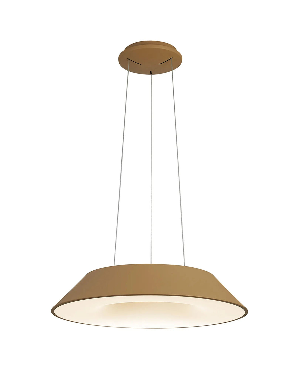 Sillett 65cm Pendant, 1 x 50W LED, 2700-5000K, Tuneable Remote Control, Painted Gold