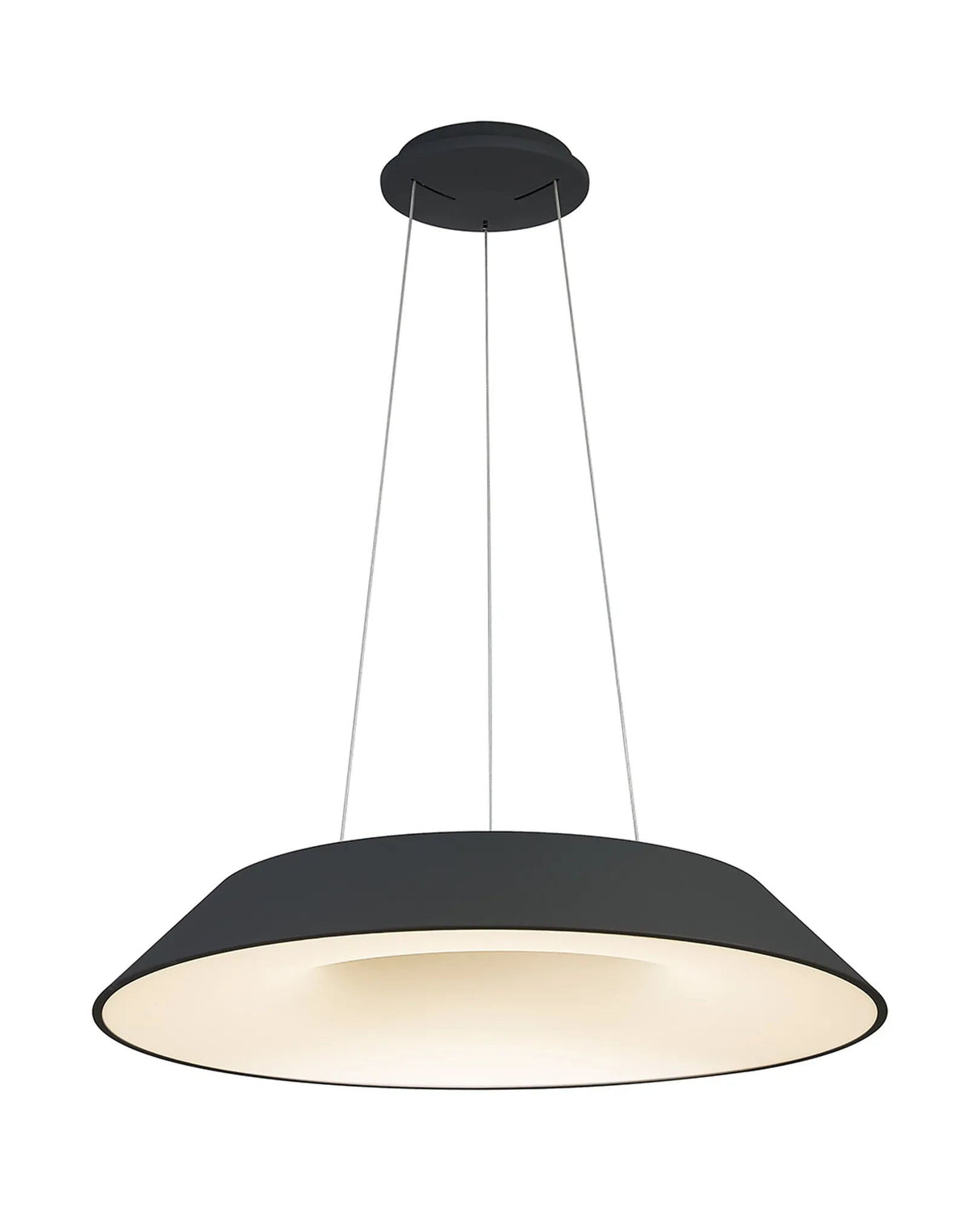 Sillett 80cm Pendant, 1 x 72W LED, 2700-5000K, Tuneable Remote Control, Anthracite