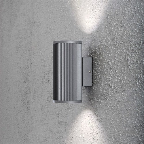 Konstsmide 7514 Modern Siracusa Aluminium Outdoor Double Wall Light