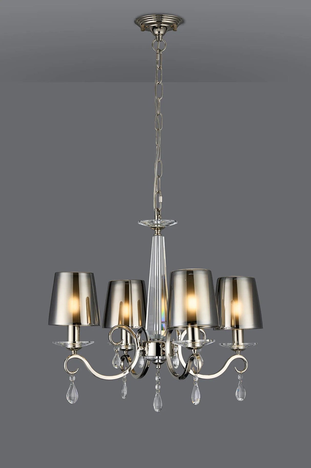 Spellman Crystal Pendant 4 Light With Shade (B)