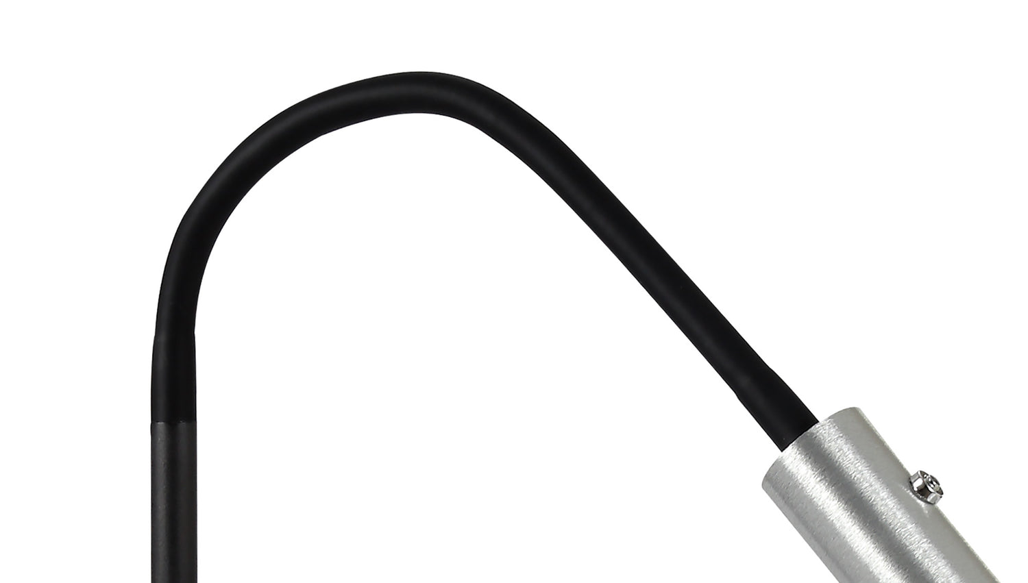 Ursemsen Table Lamp, 1 Light Adjustable Switched, 1 x 7W LED, 3000K, 436lm, Black/Aluminium, 3yrs Warranty