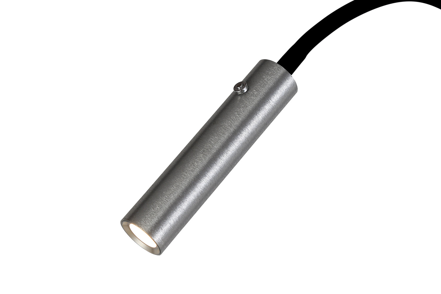 Ursemsen Floor Lamp, 1 Light Adjustable Switched, 1 x 7W LED, 3000K, 436lm, Black/Aluminium, 3yrs Warranty