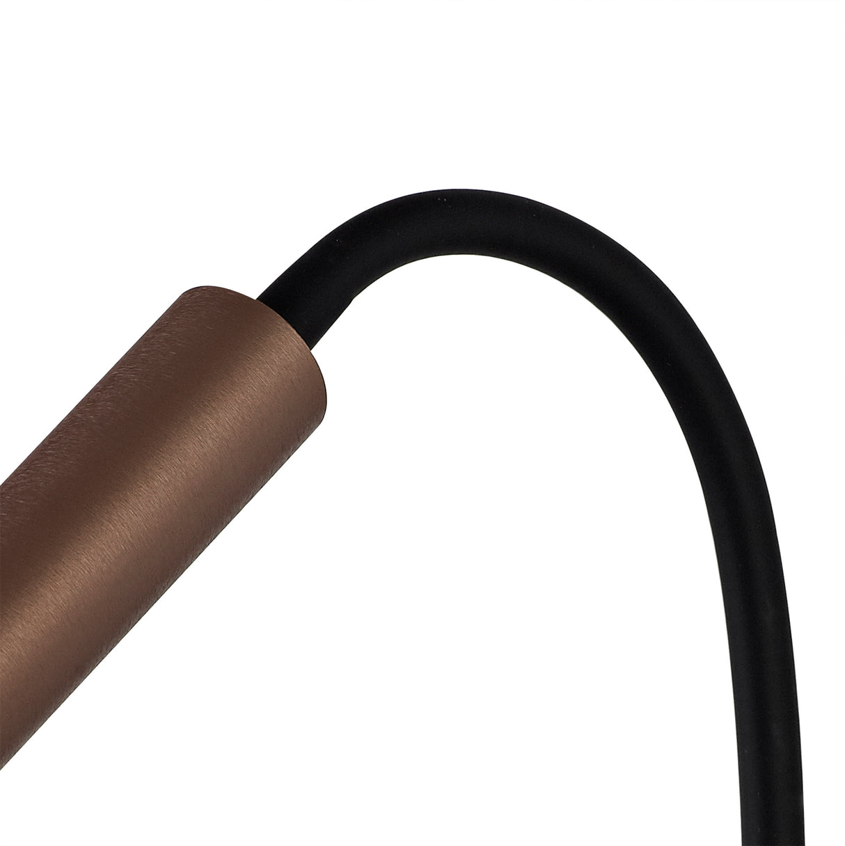 Ursemsen Wall Lamp, 1 Light Adjustable Switched, 1 x 5W LED, 3000K, 311lm, Black/Satin Copper, 3yrs Warranty