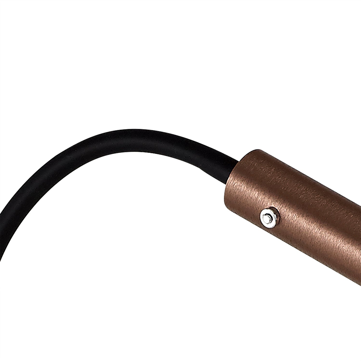 Ursemsen Table Lamp, 1 Light Adjustable Switched, 1 x 7W LED, 3000K, 436lm, Black/Satin Copper, 3yrs Warranty