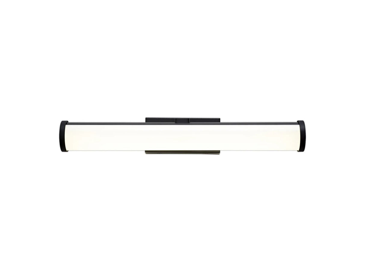Wallace Wall Lamp Over Mirror, 12W LED, 4000K, IP44,Sand Black