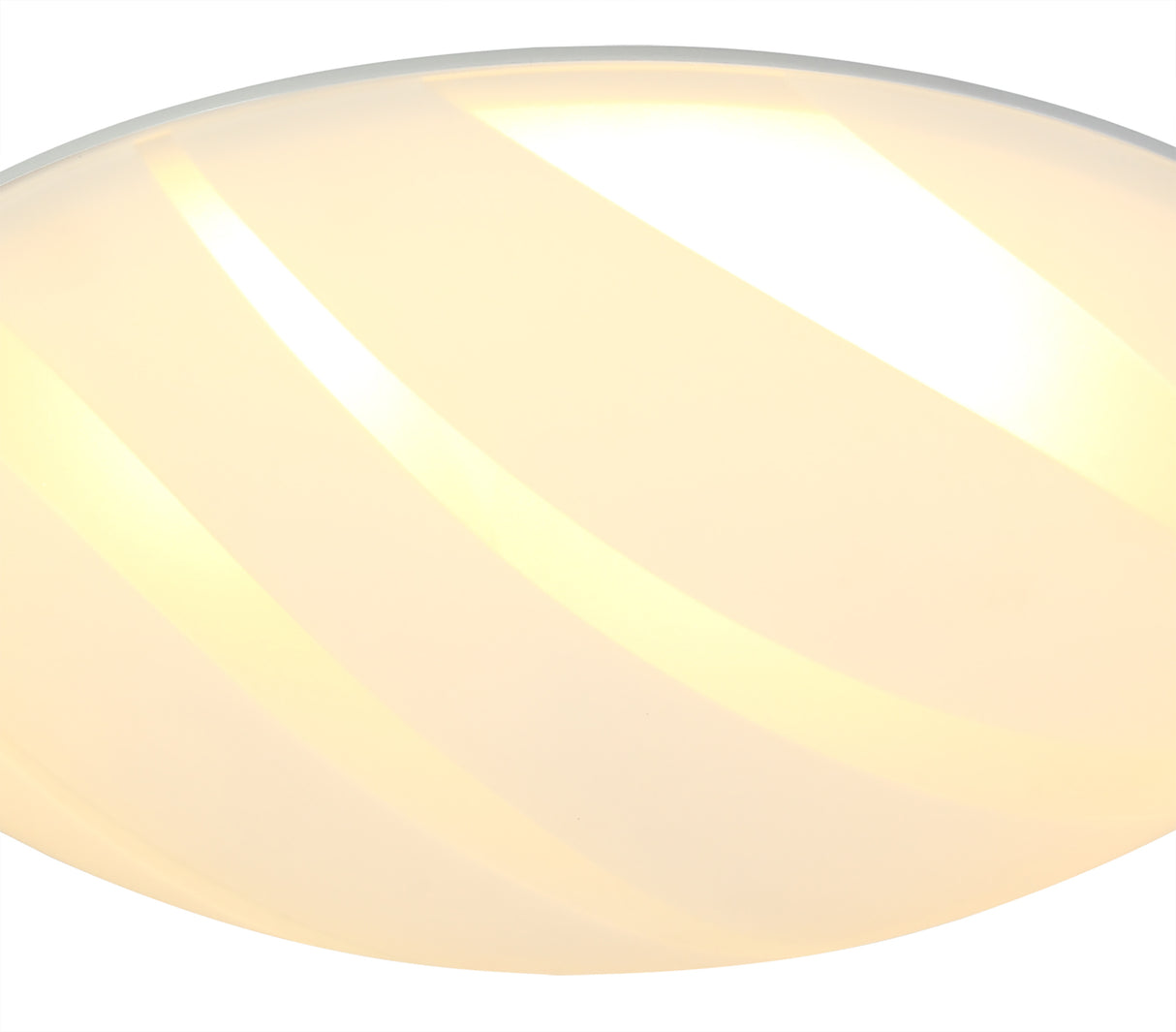 Whitworth Ceiling 30cm, 1 x 12W LED, 3000K, 666lm, Polished Chrome/White, 3yrs Warranty