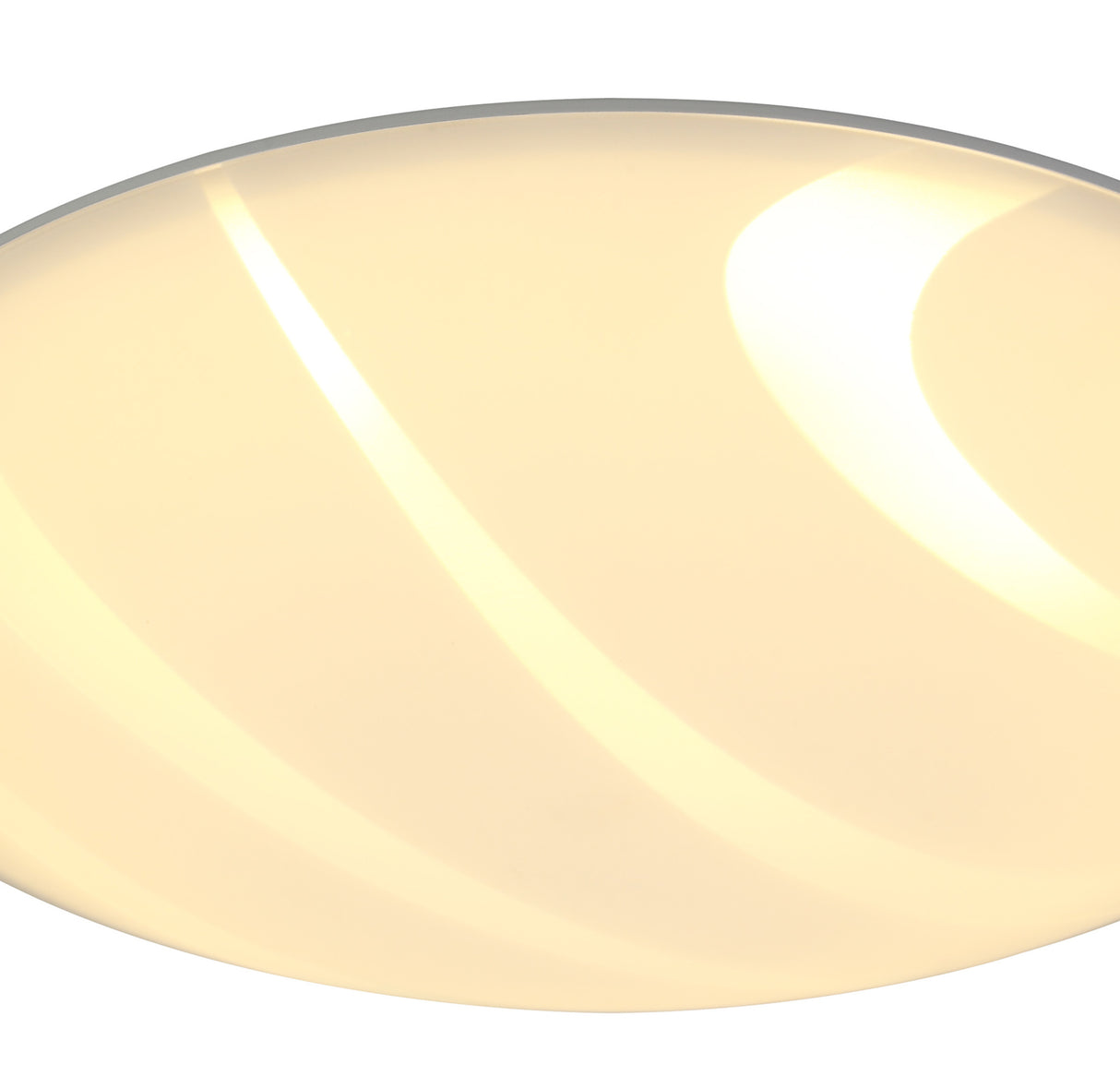 Whitworth Ceiling 40.5cm, 1 x 24W LED, 3000K, 1404lm, Polished Chrome/White, 3yrs Warranty