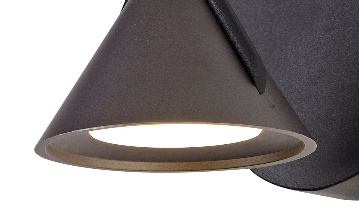 Younger Wall Lamp 1 Light, 1 x 3W LED, 3000K, 110lm, Sand Black/Grey, 3yrs Warranty
