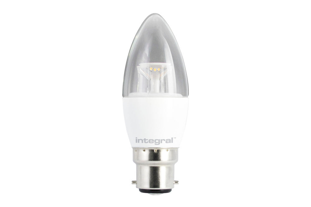 Integral LED Dimmable Candle 5.6W 470Lm B22 2700K Warm White