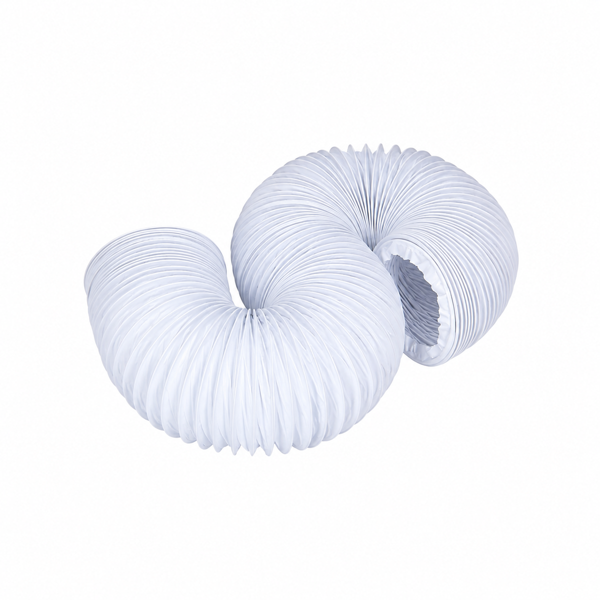 100mm / 4″ Flexible PVC Ventilation Ducting – 3m Length – White