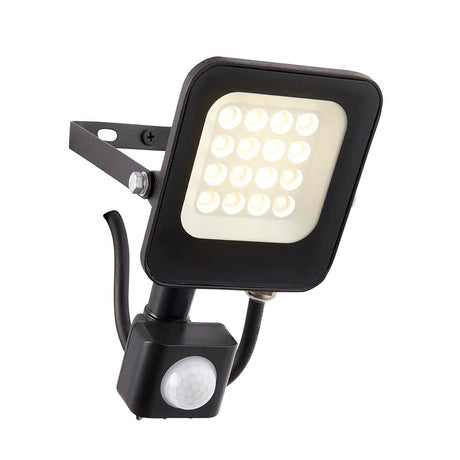 Saxby Guard 10W LED PIR Security Floodlight 900lm 4000K Cool White IP65 Matt Black – 107639