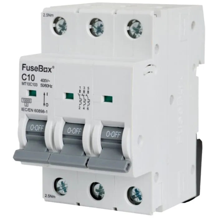 FuseBox C Type MCB 10Ka Triple pole - Various