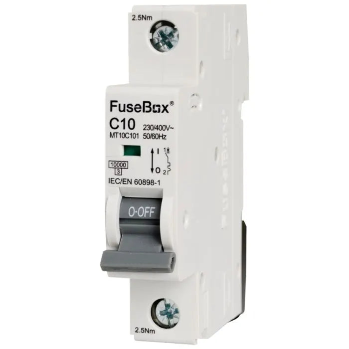 FuseBox C Type MCB 10Ka Single pole - Various