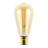 ILST64B22D007 - SUNSET VINTAGE FILAMENT ST64 BULB B22 806LM 5.9W 2200K DIMMABLE 300 BEAM AMBER INTEGRAL