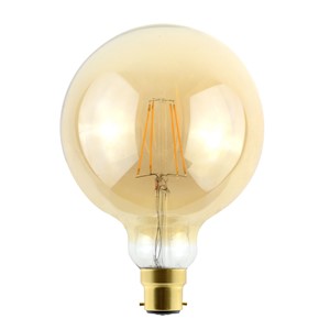 ILGLOBB22D017 - SUNSET VINTAGE FILAMENT GLOBE G125 BULB B22 806LM 5.9W 2200K DIMMABLE 300 BEAM AMBER INTEGRAL