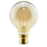 ILGLOBB22D015 - SUNSET VINTAGE FILAMENT GLOBE G95 BULB B22 470LM 3.4W 2200K DIMMABLE 300 BEAM AMBER INTEGRAL