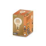 ILGLOBB22D013 - SUNSET VINTAGE FILAMENT GLOBE G80 BULB B22 470LM 3.4W 2200K DIMMABLE 300 BEAM AMBER INTEGRAL