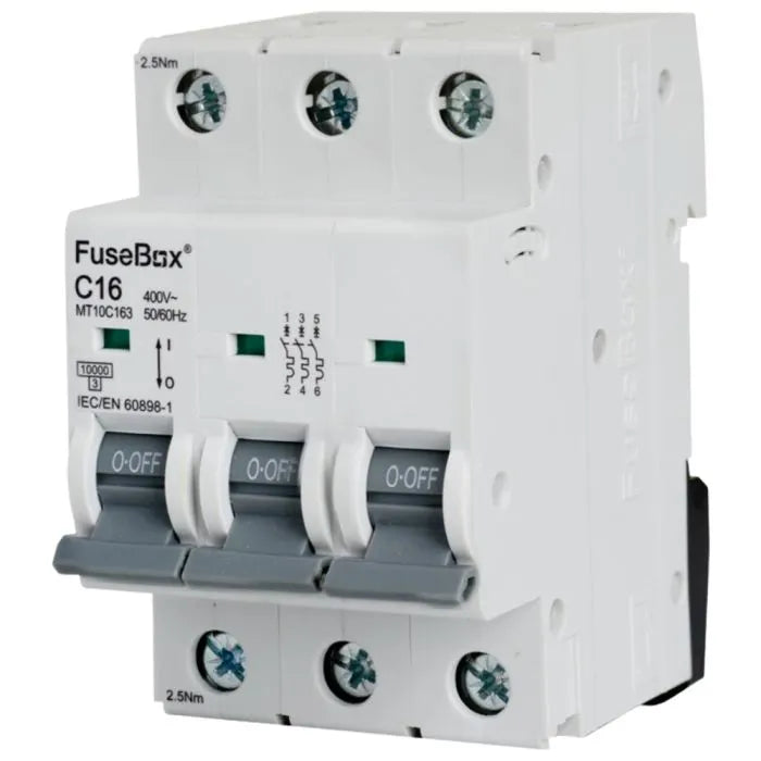 FuseBox C Type MCB 10Ka Triple pole - Various