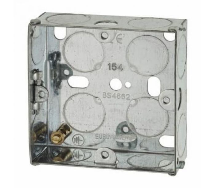 Norslo 1 Gang 25mm Metal Back Box