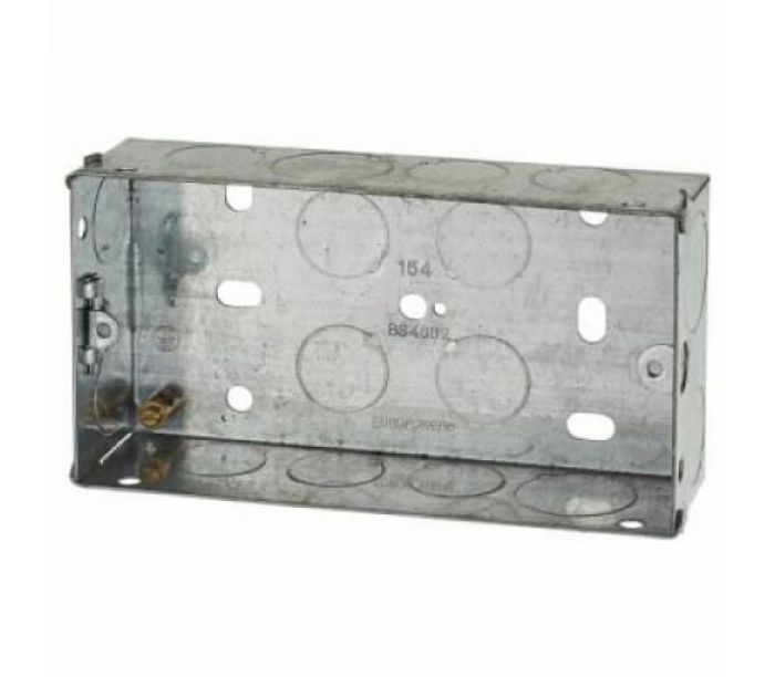 Norslo 2 Gang 25mm Metal Back Box