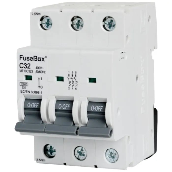 FuseBox C Type MCB 10Ka Triple pole - Various